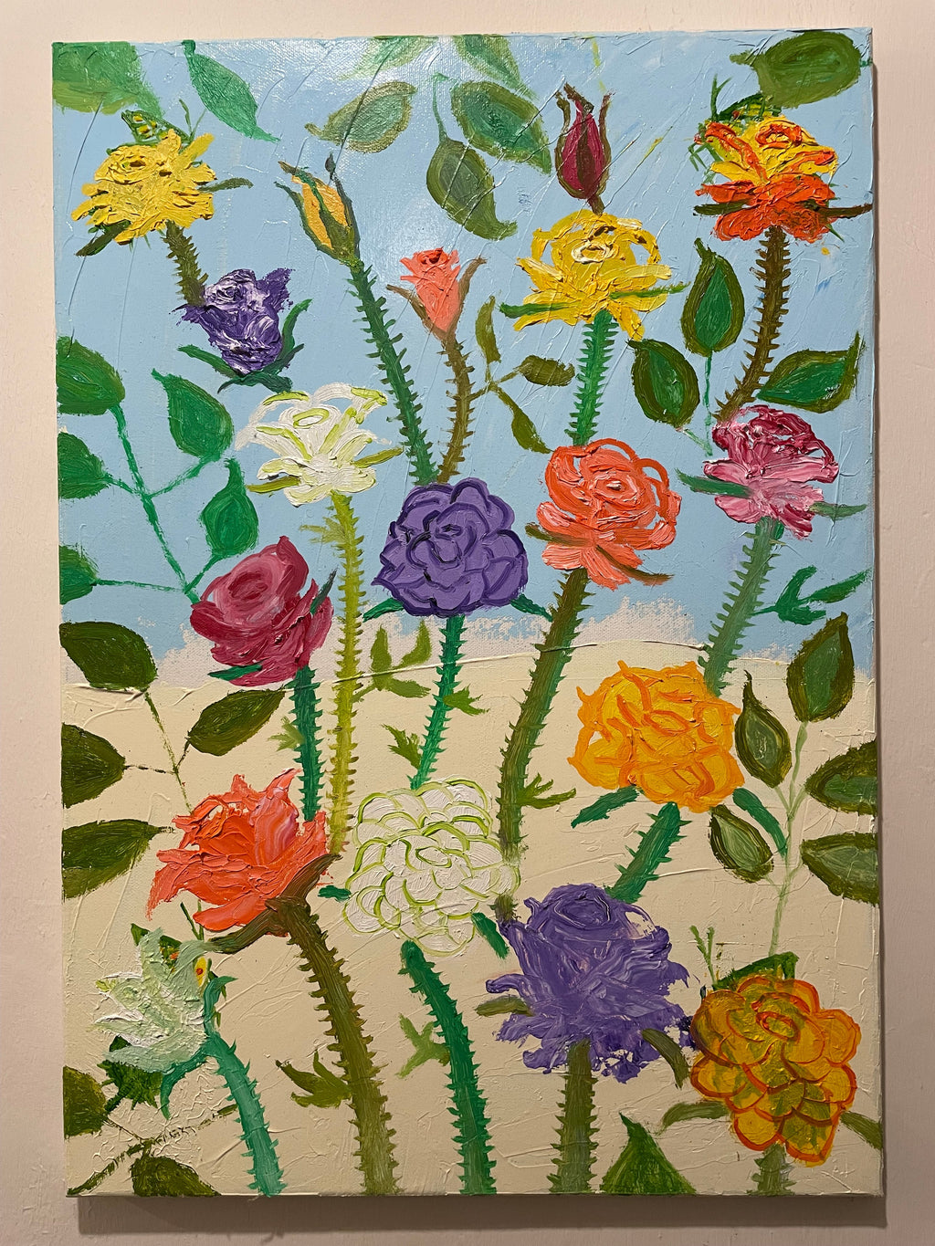 Roses 08 - Oil on Canvas - Original painting
